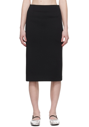 RECTO Black Civita Midi Skirt