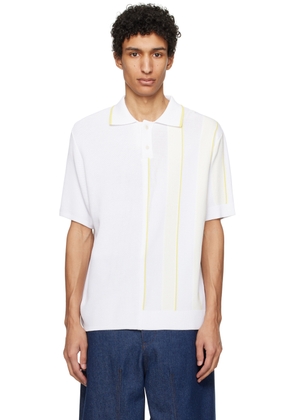 JACQUEMUS White Les Sculptures 'Le polo Juego' Polo