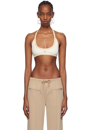 Courrèges White Contrast Bra