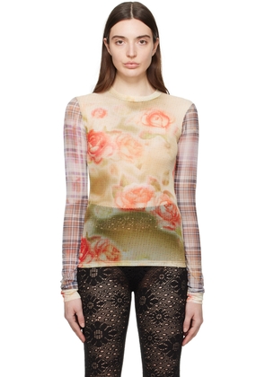 OPEN YY Multicolor Printed Long Sleeve T-Shirt