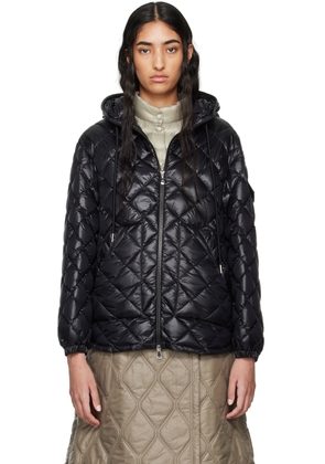 Moncler Black Hooded Down Jacket