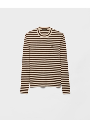 Superfine wool crew-neck sweater