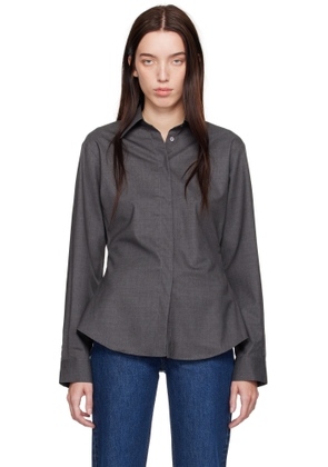 Róhe Gray Open Armhole Shirt