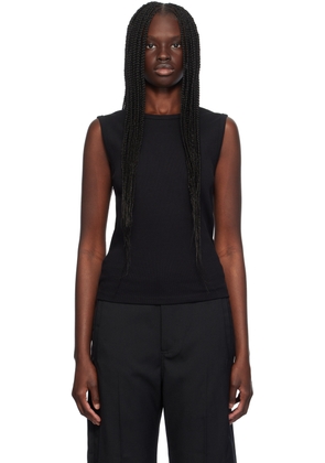 Róhe Black Crewneck Tank Top