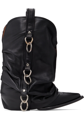 R13 Black Harness Low Rider Cowboy Boots
