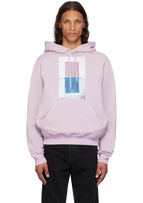 Lanvin Purple Archives Print Classic Hoodie