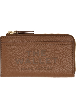 Marc Jacobs Brown 'The Leather Top Zip Multi' Wallet