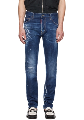 Dsquared2 Blue Dark Clean Wash Cool Guy Jeans