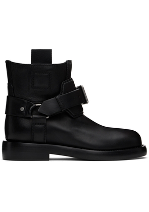Burberry Black Leather Cobble Boots