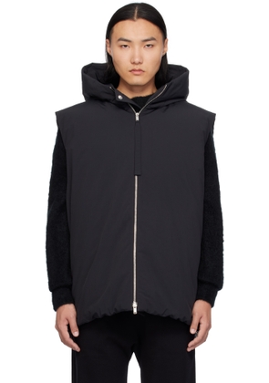 Jil Sander Black Medium Fill Down Vest