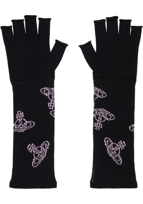 Vivienne Westwood Black Fingerless Long Gloves