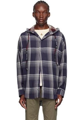 Vivienne Westwood Navy Rib Hoodie Shirt
