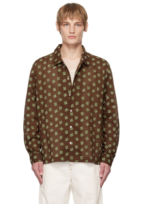 Bode Brown Hop Tree LS Shirt