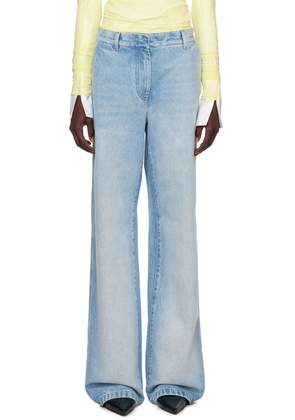 Dries Van Noten Blue Wide Jeans