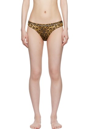 La Perla Brown & Black Spirito Libero Bikini Bottom
