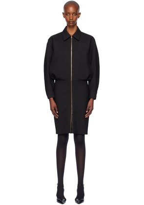 The Row Black Mave Midi Dress