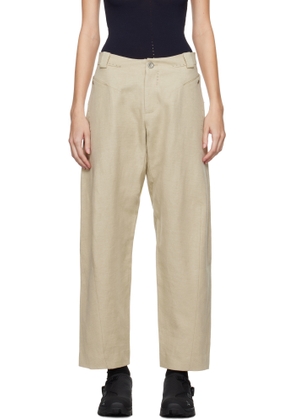 HYEIN SEO Beige Bent Trousers