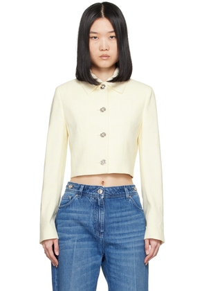 Versace Beige Malfilé Jacket