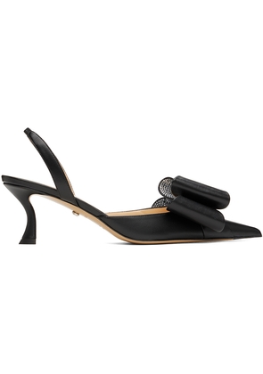 MACH & MACH Black 'Le Cadeau' Heels