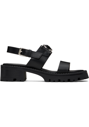 Versace Black Medusa Buckle Sandals 80 mm Sandals