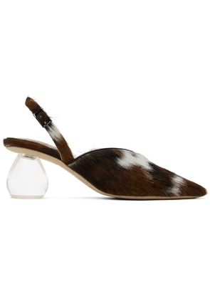 Simone Rocha Brown Pointed Slingback Heels