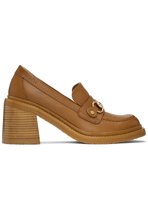 See by Chloé Tan Signature 1 Loafer Heels