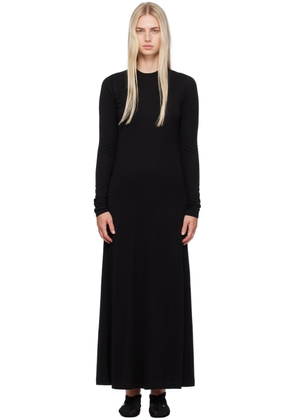 TOTEME Black Long-Sleeve Maxi Dress