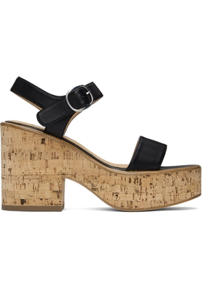 Gabriela Hearst Black Sardis Heeled Sandals