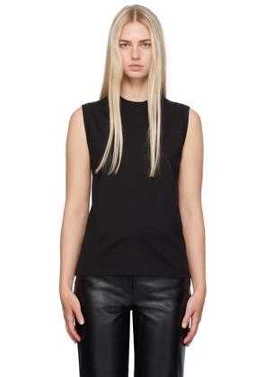 TOTEME Black Relaxed Sleeveless Tank Top