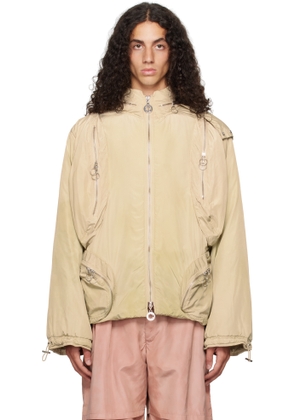 Charlie Constantinou Beige Multi Pocket Padded Jacket