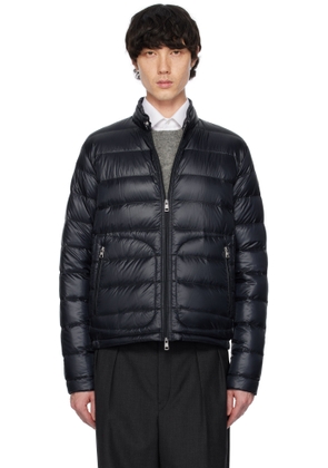 Moncler Navy Acorus Short Down Jacket