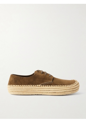 LOEWE - Rio Suede Espadrilles - Men - Brown - EU 41