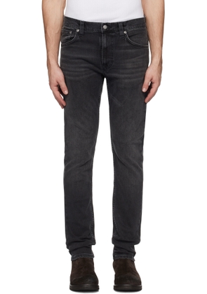 Nudie Jeans Black Lean Dean Jeans