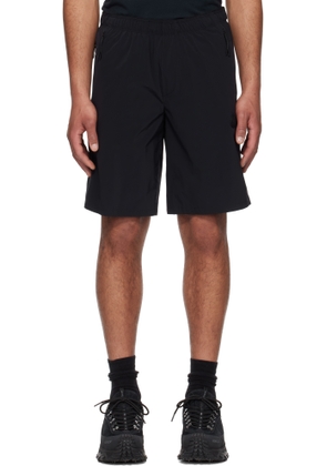 Moncler Black Logo Patch Shorts