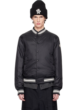 Moncler Black Bouchet Reversible Down Bomber Jacket