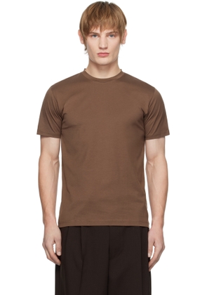 Sunspel Brown Riviera Midweight T-shirt