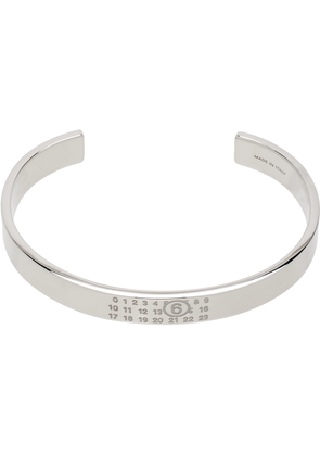 MM6 Maison Margiela Silver Minimal Logo Bracelet