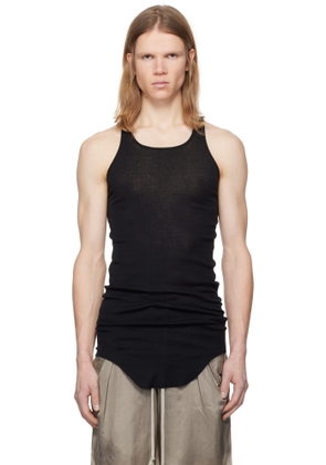 Rick Owens Black Hollywood Basic Rib Tank Top