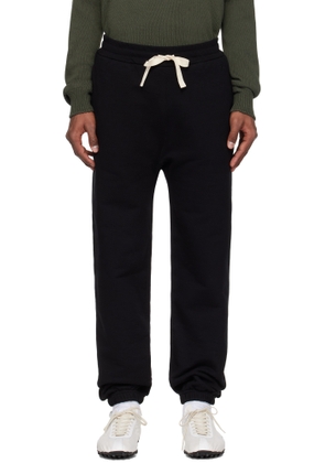 Jil Sander Black Embroidered Logo Sweatpants