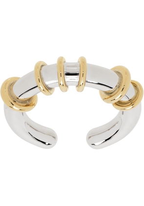 We11done Silver & Gold Hoop Ring