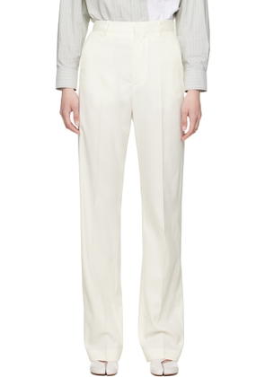 MM6 Maison Margiela Off-White Tailoring Wool Blend Trousers