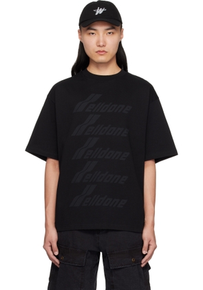 We11done Black Front Logo T-shirt
