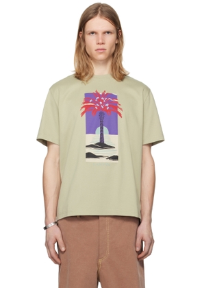 Lanvin Green Printed T-Shirt