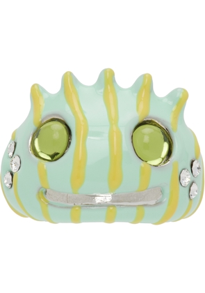 Collina Strada Green Liberty Frog Ring