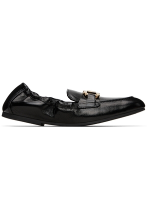 Ferragamo Black Elasticated Loafers