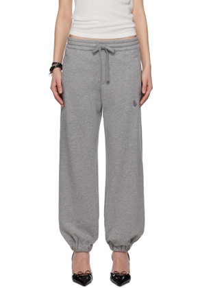 McQueen Gray 'McQueen' Logo Tracksuit Lounge Pants