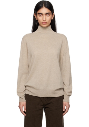 The Row Beige Jabari Turtleneck
