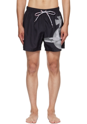 Vivienne Westwood Black Pixel Orb Surf Swim Shorts