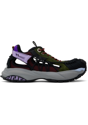 Versace Khaki & Burgundy Mercury M_VS_01 Sneakers