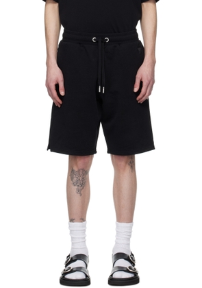 AMI Paris Black Ami de Coeur Dye Shorts